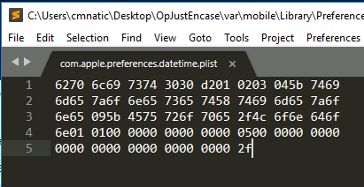 Binary plist example